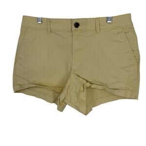 GAP Chino Shorts Women size 8 Yellow 3" Inseam